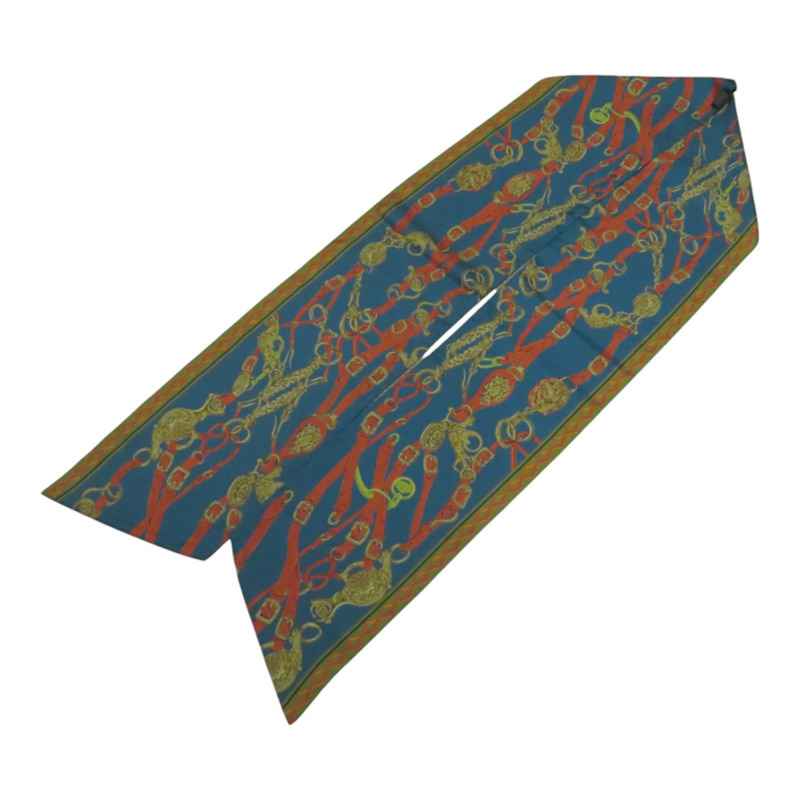 HERMES 絲質TMaxi Twilly Scarf絲巾-4