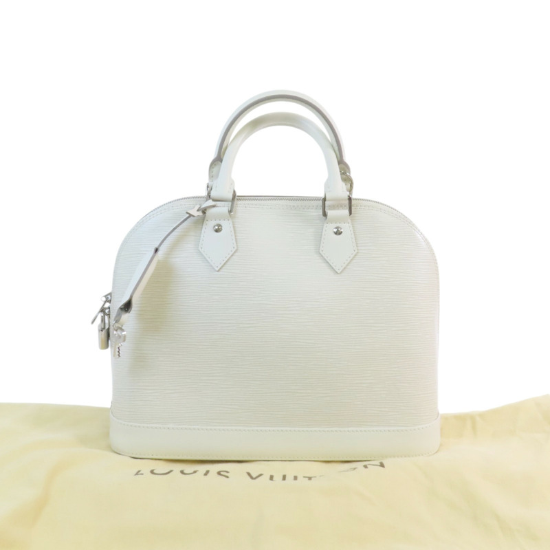 LOUIS VUITTON Epi Alma MM銀扣手挽肩背兩用袋-9