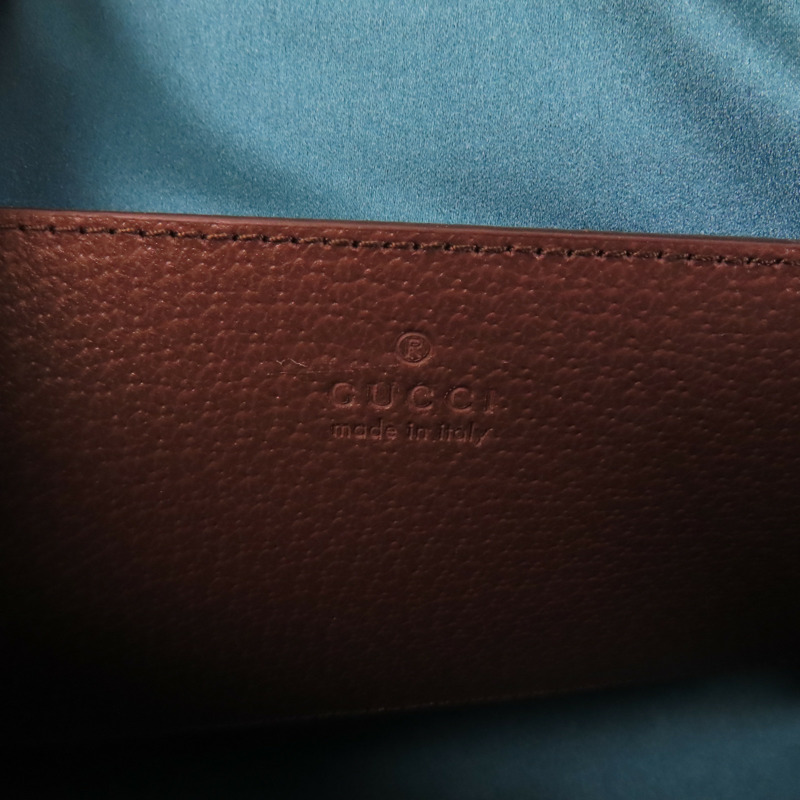 GUCCI 塗層帆布Ophidia GG金扣肩背袋-5