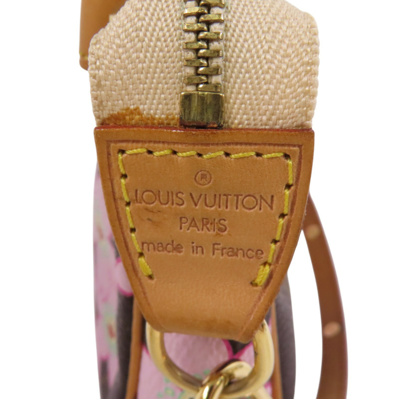 LOUIS VUITTON Monogram Cherry Blossom Pochette金扣肩背袋-5