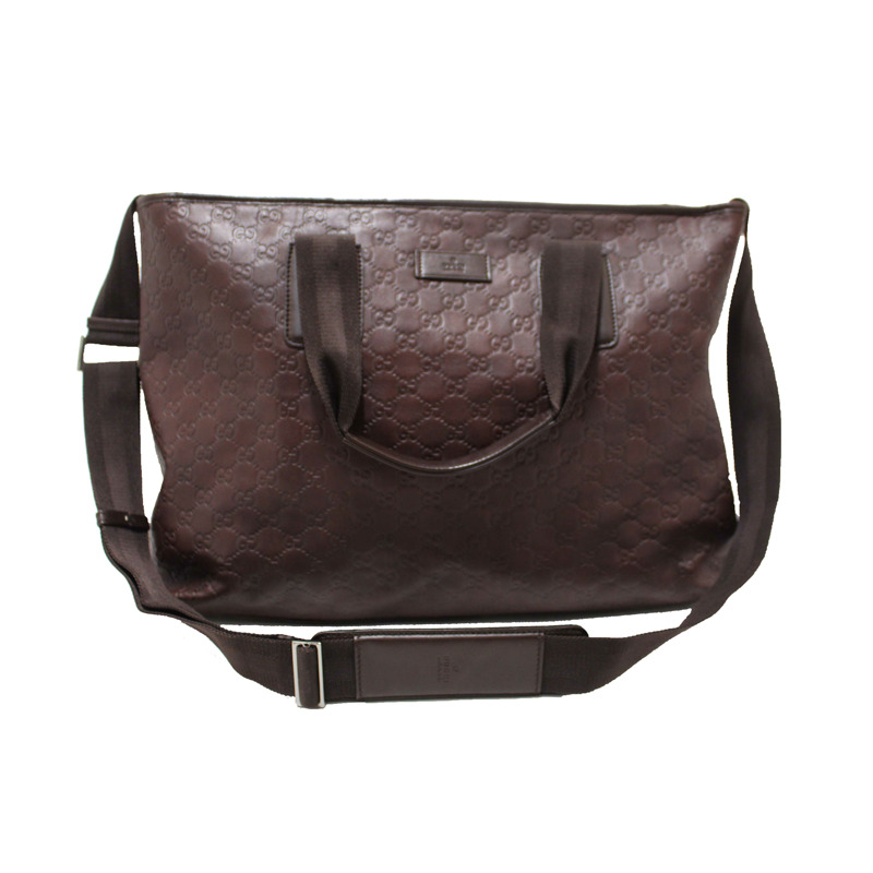 Gucci Brown GG Guccissima Leather Large Tote Bag 162913-1