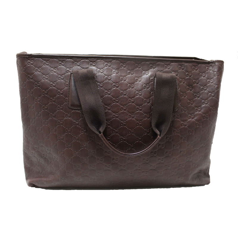 Gucci Brown GG Guccissima Leather Large Tote Bag 162913-2