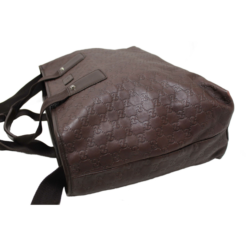 Gucci Brown GG Guccissima Leather Large Tote Bag 162913-9