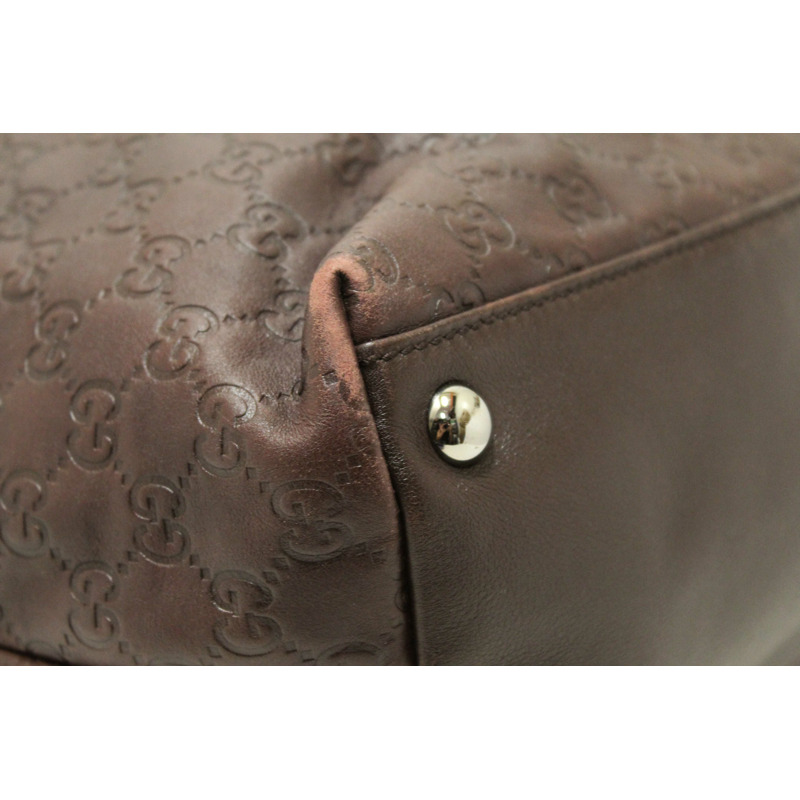 Gucci Brown GG Guccissima Leather Large Tote Bag 162913-12
