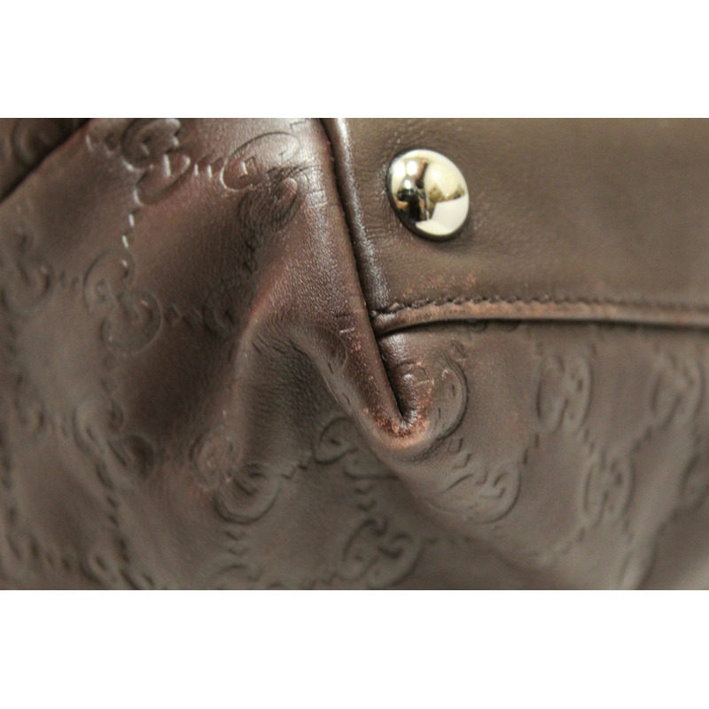 Gucci Brown GG Guccissima Leather Large Tote Bag 162913-13