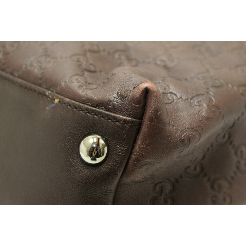 Gucci Brown GG Guccissima Leather Large Tote Bag 162913-16