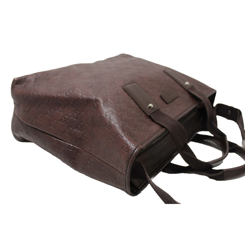 Gucci Brown GG Guccissima Leather Large Tote Bag 162913-18