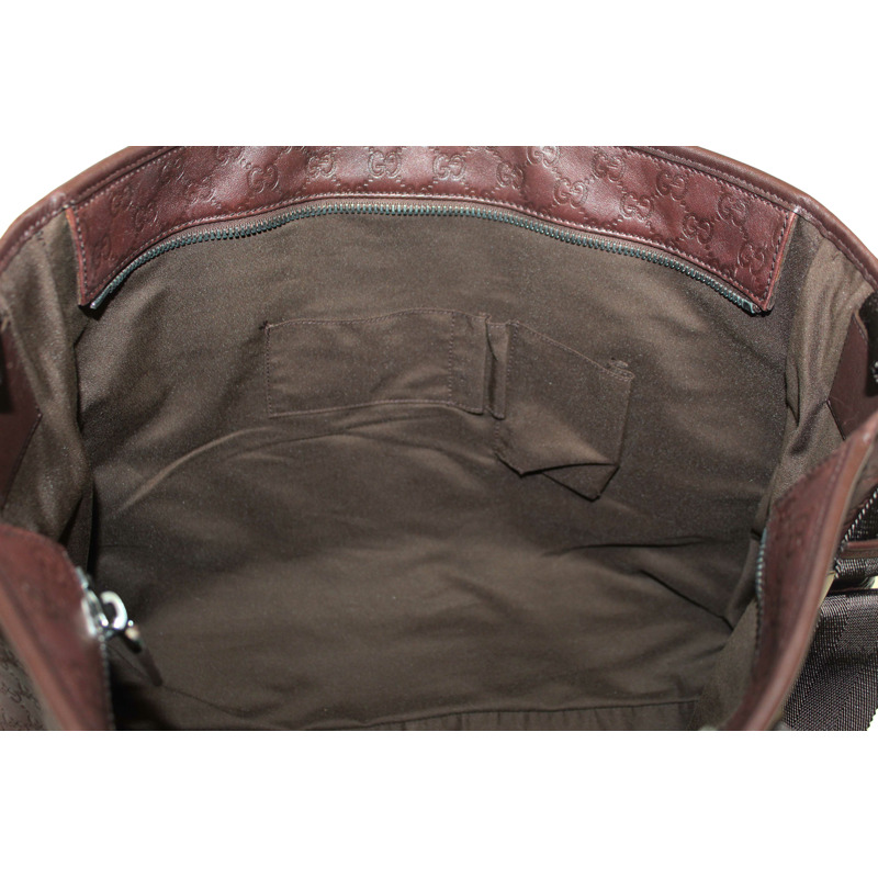 Gucci Brown GG Guccissima Leather Large Tote Bag 162913-23