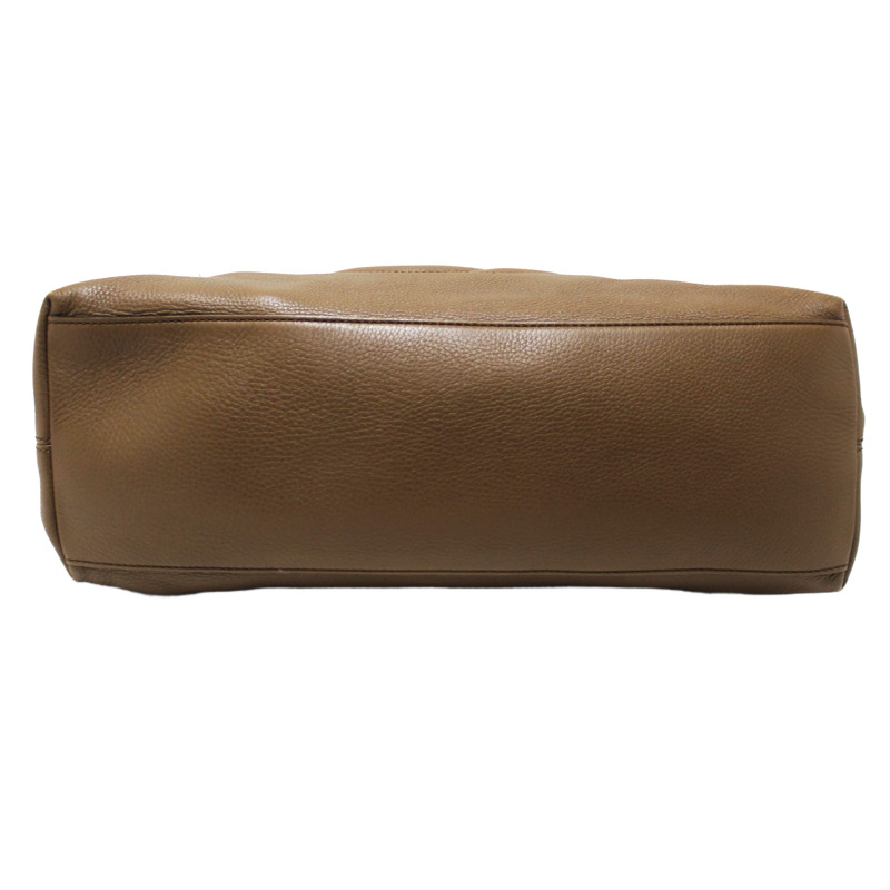 Gucci Brown Pebbled Calfskin Medium Soho Chain Shoulder Bag 308982-14