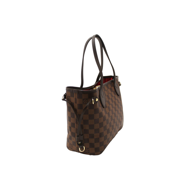 Louis Vuitton Damier Ebene Canvas Neverfull PM Shoulder Tote Bag-3