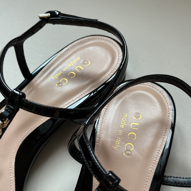 914intheair 『全新閒置』古馳新款Gucci字母logo T字涼鞋38.5（24.5cm)-15