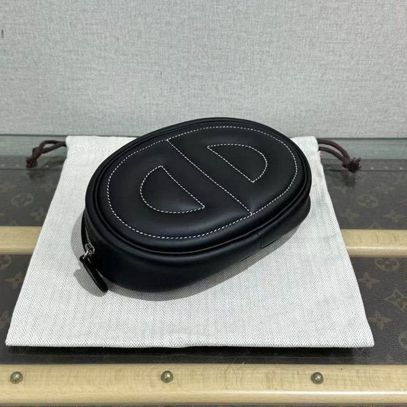 ✨HERMES 黑銀豬鼻子 in the loop腰包18*14*4 全新配件塵袋盒子-1