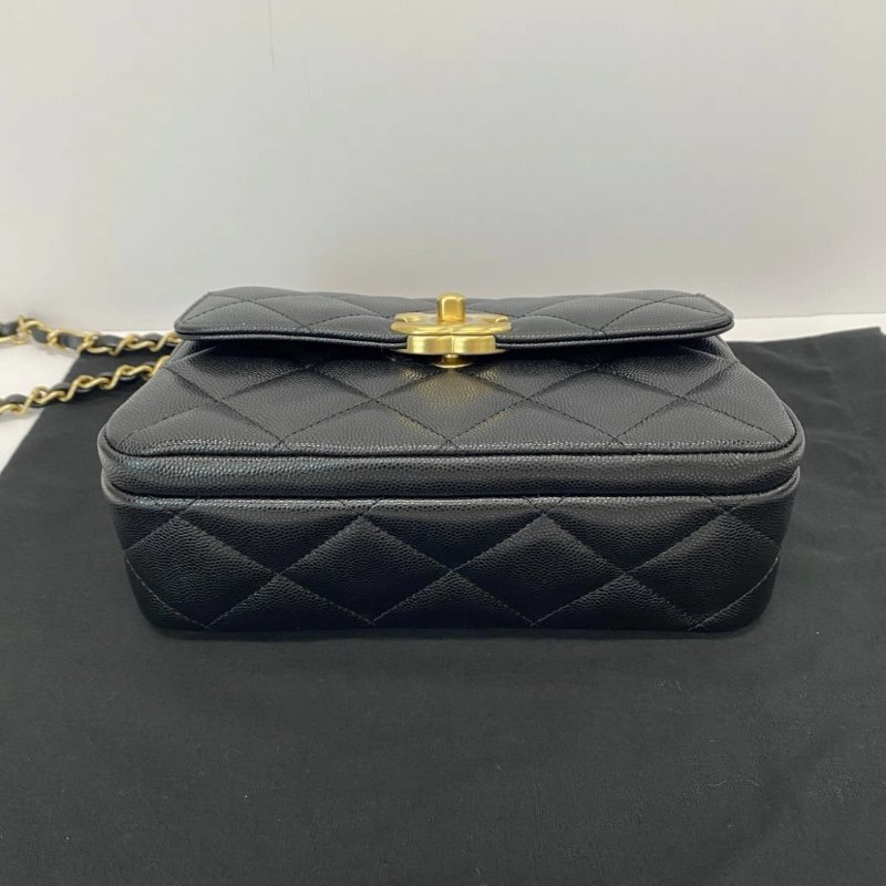 CHANEL 24B黑金mini flap 20*14*7 全新閒置配件盒子塵袋-3