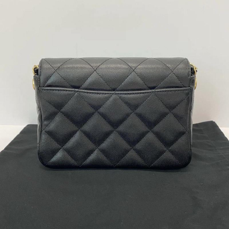 CHANEL 24B黑金mini flap 20*14*7 全新閒置配件盒子塵袋-5