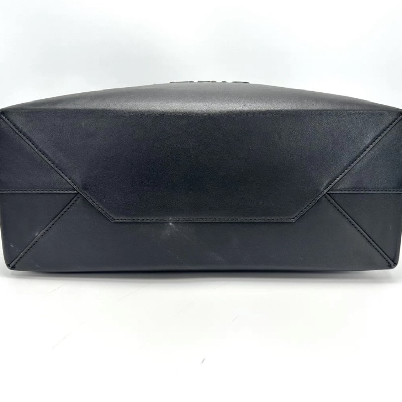 BALENCIAGA 黑金字母Logo圖案Totebag35*27*14 98新-3