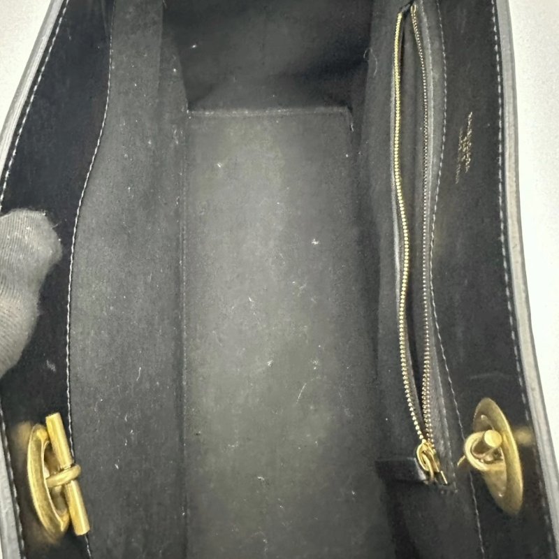 BALENCIAGA 黑金字母Logo圖案Totebag35*27*14 98新-1