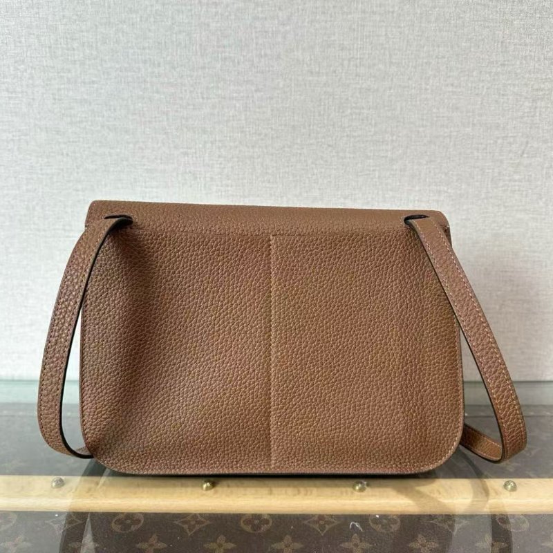 ✨HERMES 栗子色金扣Halzan25手提肩背斜背包 25*17*8 98新配件塵袋-4