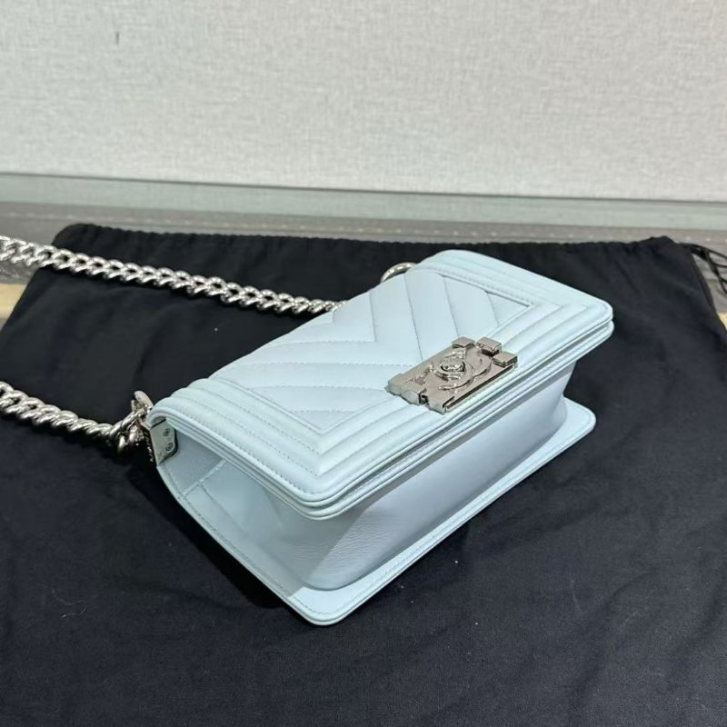 ✨CHANEL 銀扣 Leboy小號鍊條包20*11*6 99新配件塵袋盒子-2