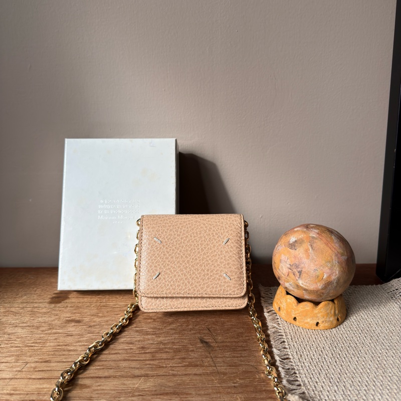 Maison Margiela 粉色鏈帶短夾 小廢包-0