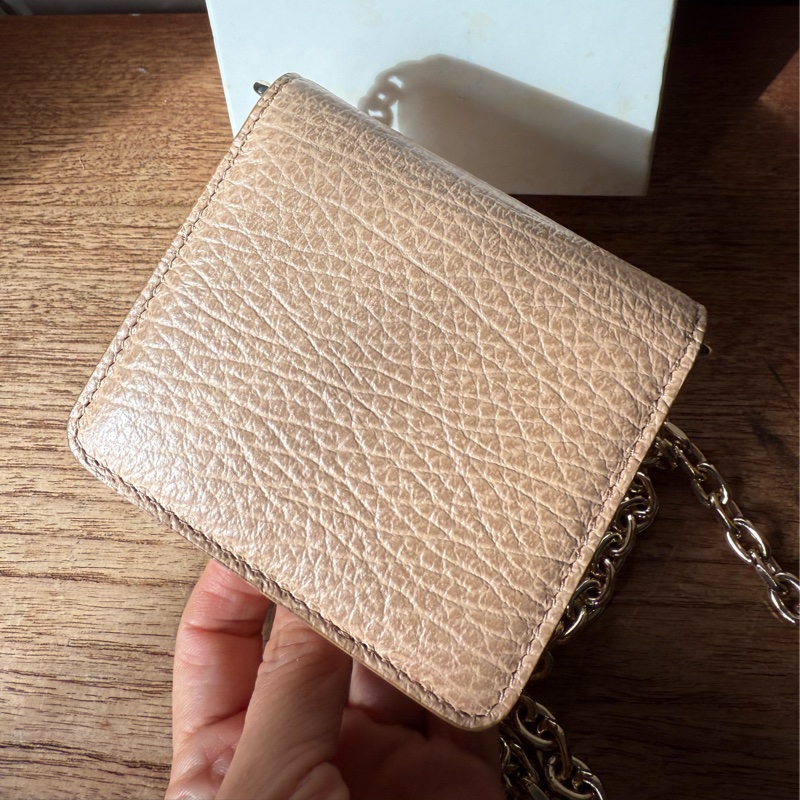 Maison Margiela 粉色鏈帶短夾 小廢包-7