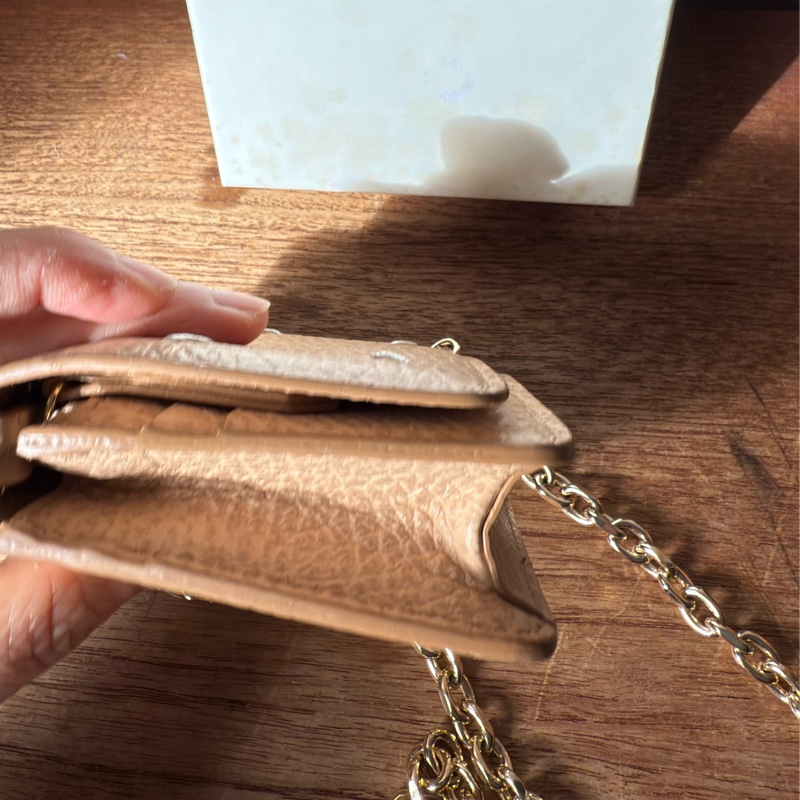 Maison Margiela 粉色鏈帶短夾 小廢包-10