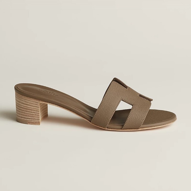 Hermès oasis 大象灰涼鞋-2