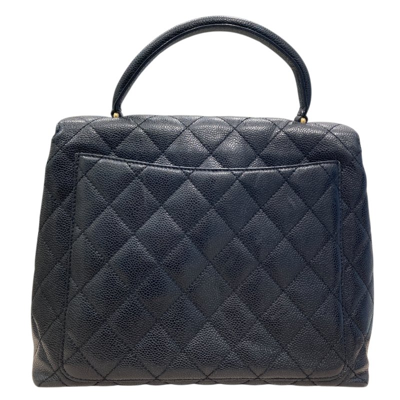 CHANEL 香奈兒 Kelly Handbag 荔枝牛皮 手提包 黑色-1