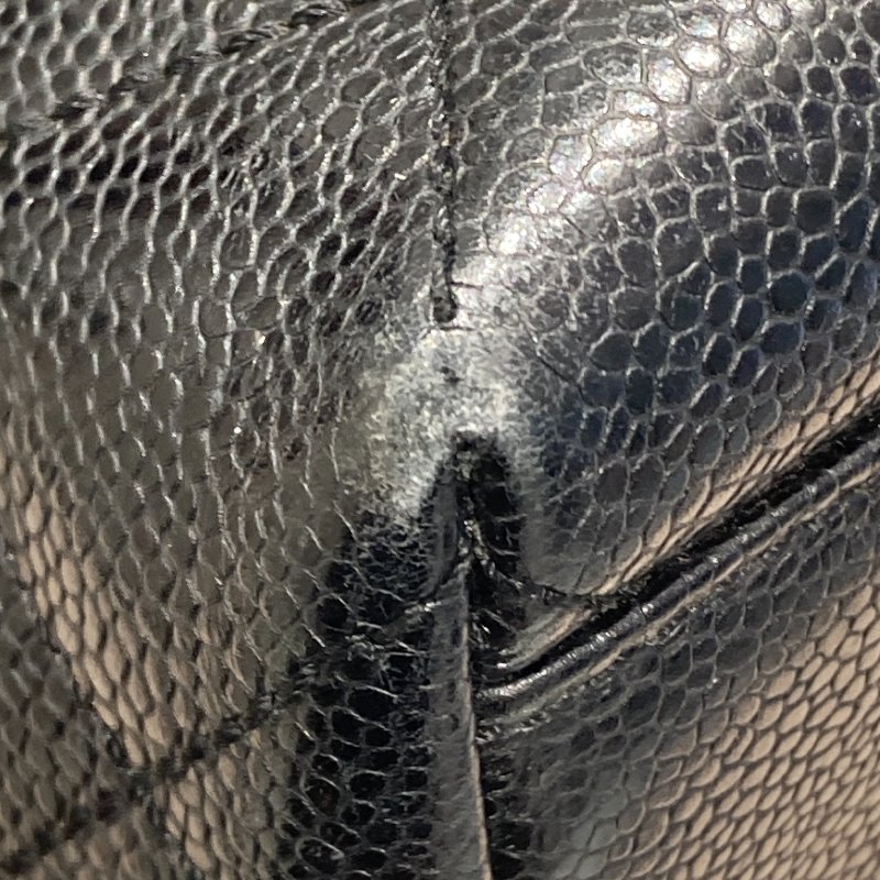 CHANEL 香奈兒 Kelly Handbag 荔枝牛皮 手提包 黑色-12