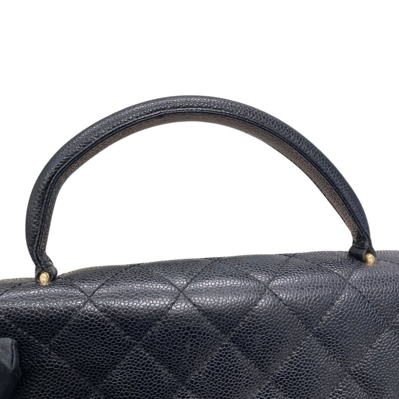 CHANEL 香奈兒 Kelly Handbag 荔枝牛皮 手提包 黑色-22