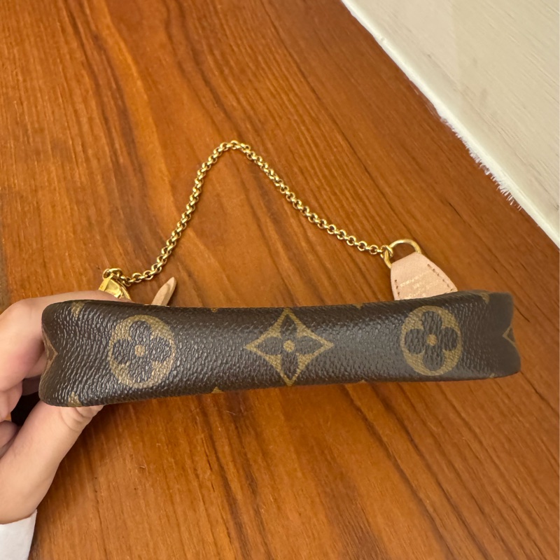 LV老花彩繪限定款手提小包/麻將包-1