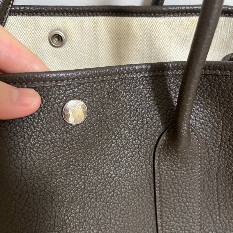Hermès Garden Party 36深棕｜盲印H 保證正品附防塵袋-1