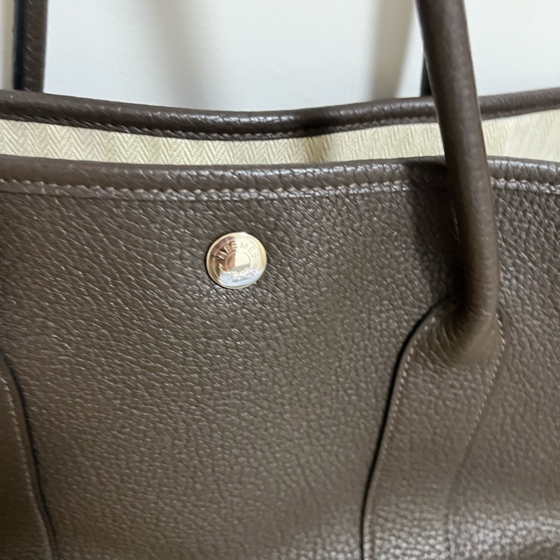 Hermès Garden Party 36深棕｜盲印H 保證正品附防塵袋-3