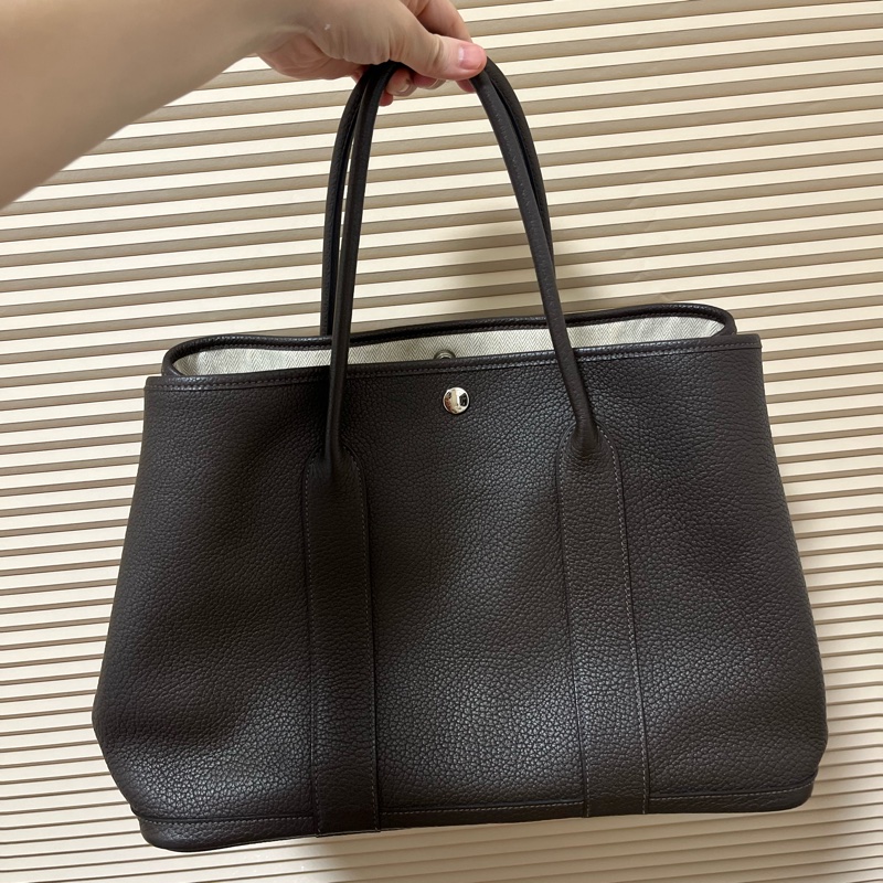 Hermès Garden Party 36深棕｜盲印H 保證正品附防塵袋-7