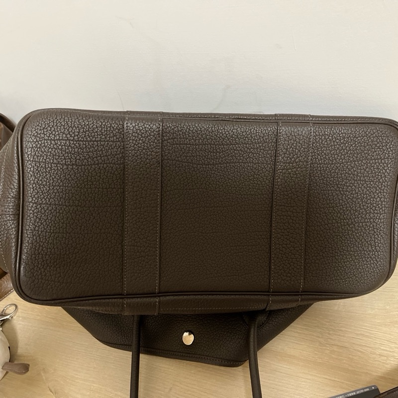 Hermès Garden Party 36深棕｜盲印H 保證正品附防塵袋-9