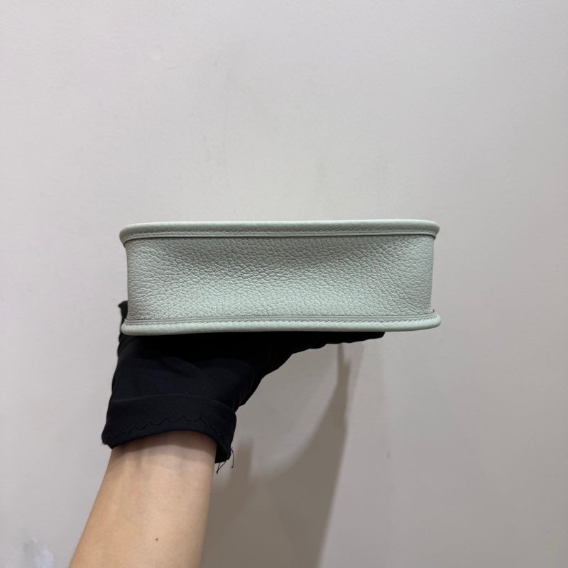 Hermes 愛馬仕evelyn mini 冰晶灰金扣 tc皮 B刻 stamp-7