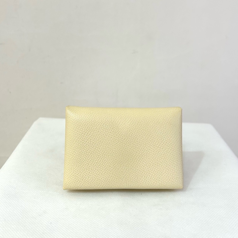 Hermes白色EP皮黃內 CALVI DUO-0