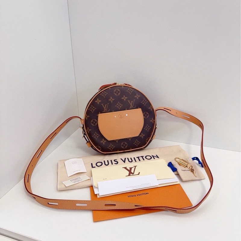🈶購證LV 路易威登 老花軟圓餅 中號 肩背包 斜背包 22*20*7 cm-5