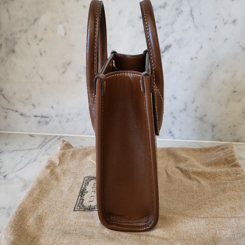 GUCCI 琴譜包/老花/焦糖配色-5