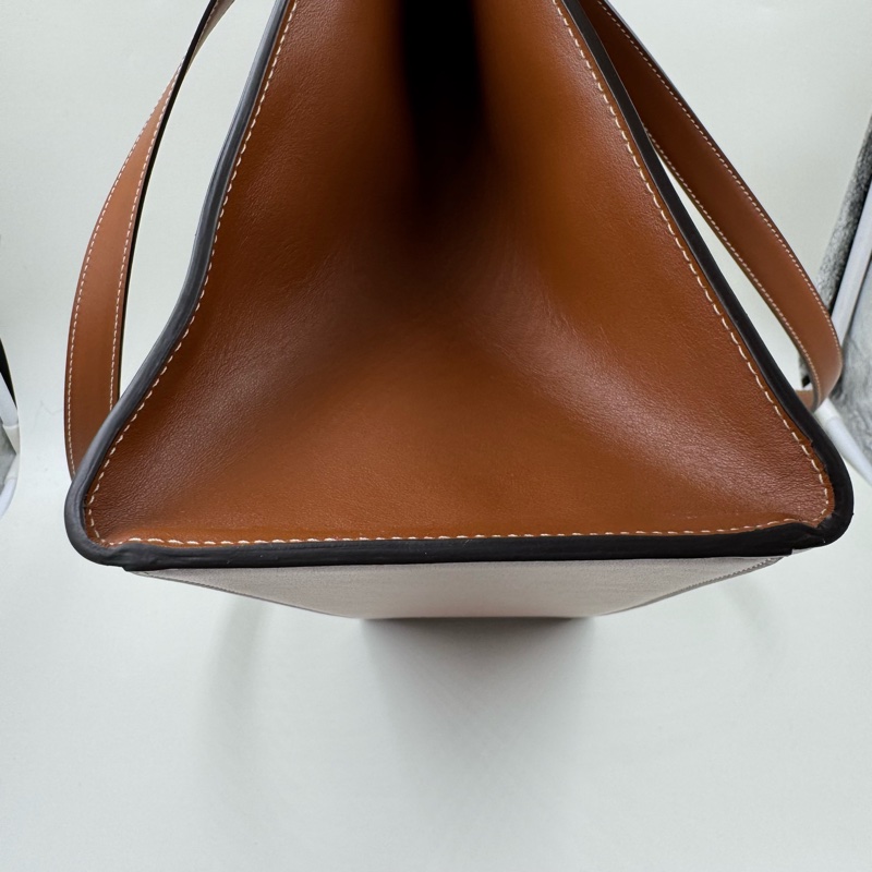 Celine/賽琳 Cabas 旋鎖閉合純色光滑小牛皮 托特包Tote-19