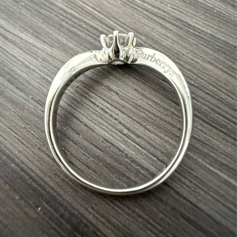 Burberrys 中古鑽石戒指 pt900 0.31ct-1