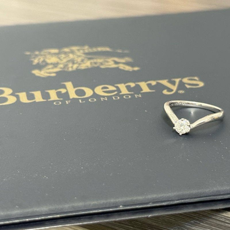 Burberrys 中古鑽石戒指 pt900 0.31ct-4