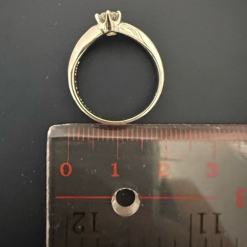 Burberrys 中古鑽石戒指 pt900 0.31ct-5