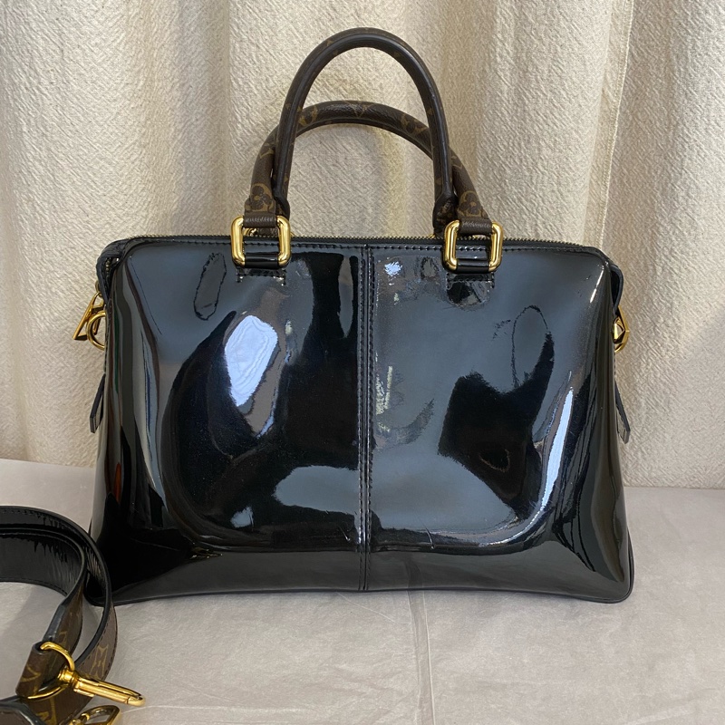 Louis Vuitton TOTE MIROIR 漆皮拼老花 手提&单肩斜挎包-1