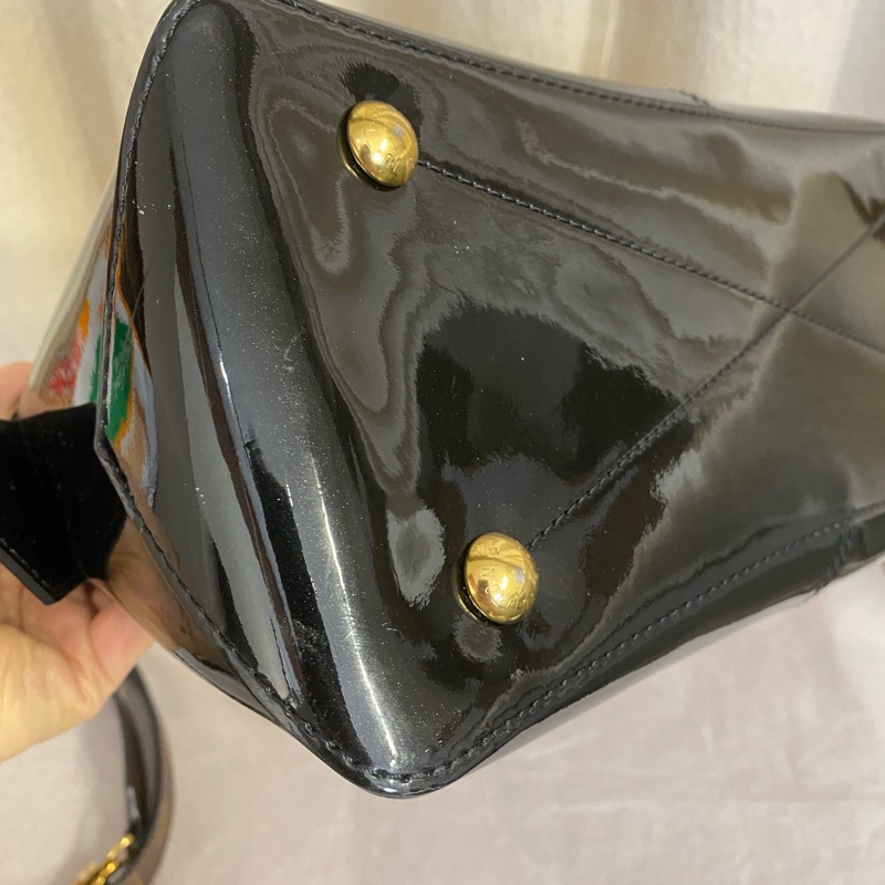 Louis Vuitton TOTE MIROIR 漆皮拼老花 手提&单肩斜挎包-6