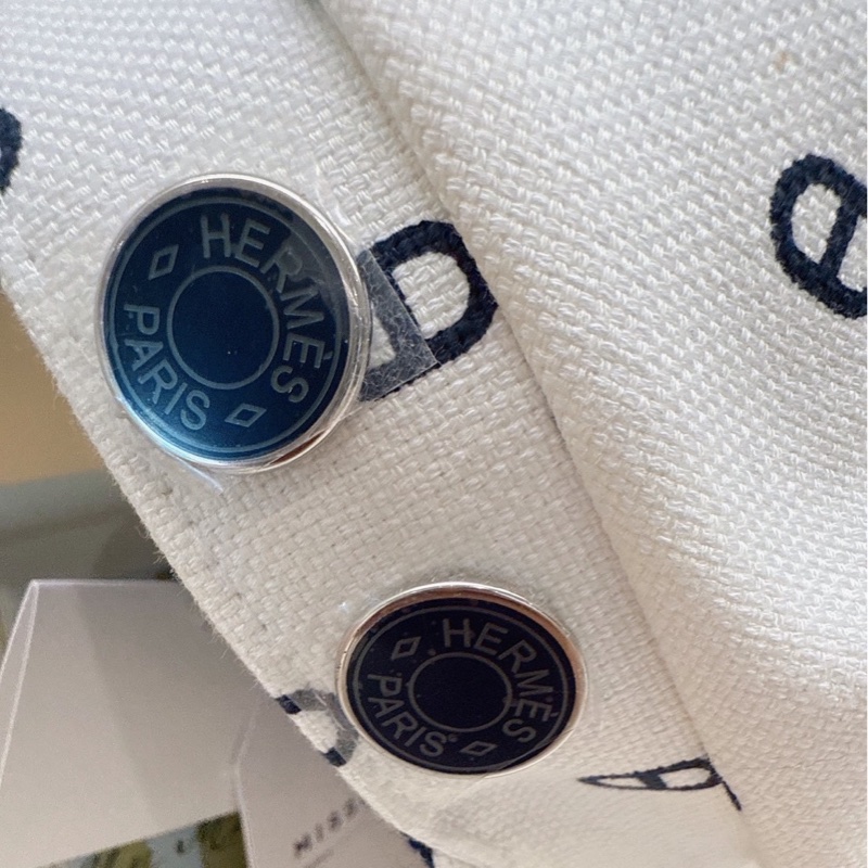 HERMES 白色豬鼻報童帽畫家帽 56-4