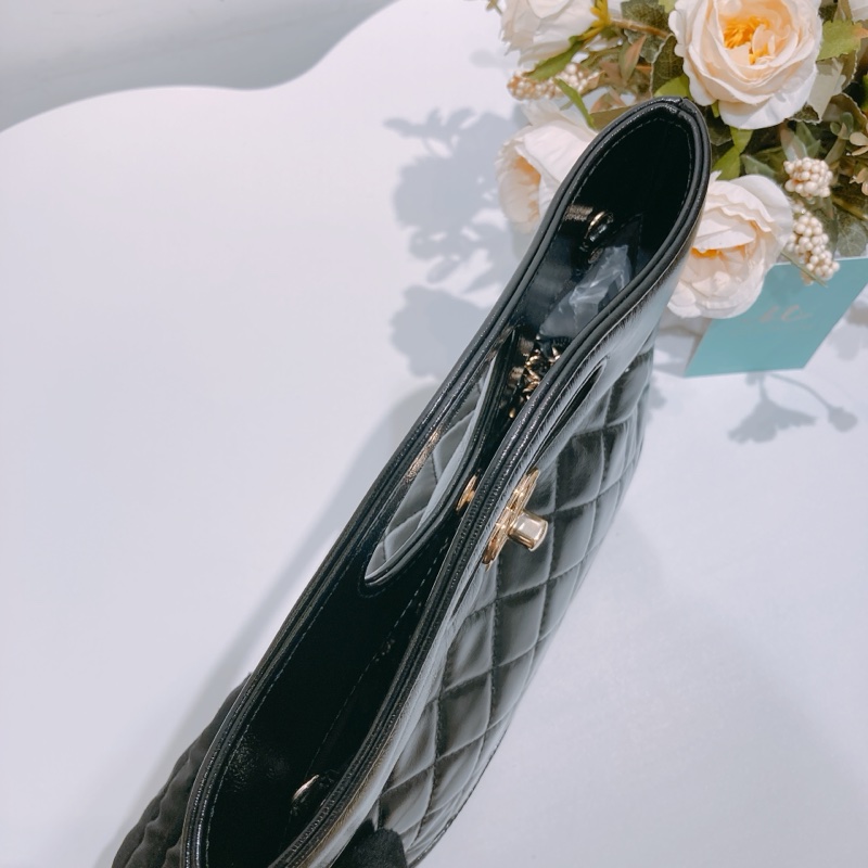 TW4444 CHANEL 香奈兒迷你31系列鍊帶包包31 MINI BAG BLACK CALFSKIN-11