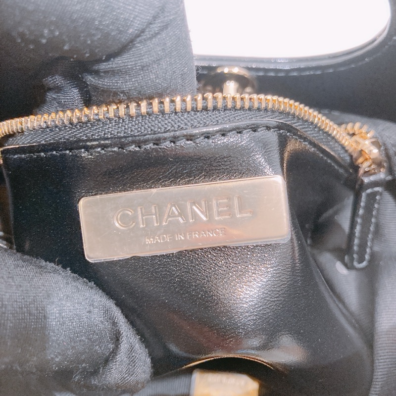 TW4444 CHANEL 香奈兒迷你31系列鍊帶包包31 MINI BAG BLACK CALFSKIN-16