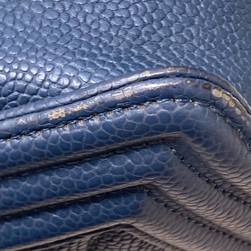 CHANEL 香奈兒 A92193 BOY28 魚子醬皮 鏈條單肩包 藍灰色-12