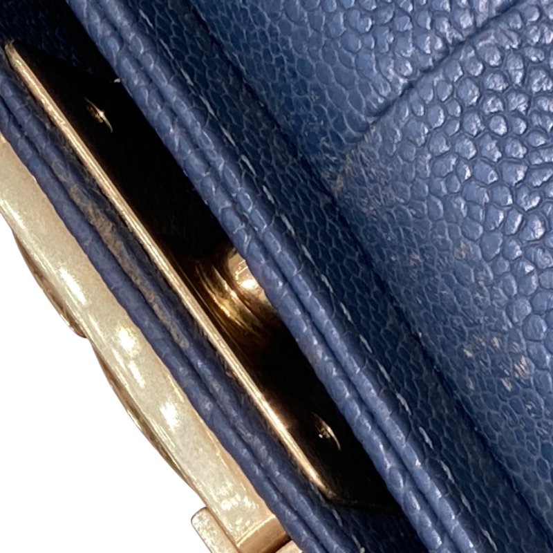 CHANEL 香奈兒 A92193 BOY28 魚子醬皮 鏈條單肩包 藍灰色-17