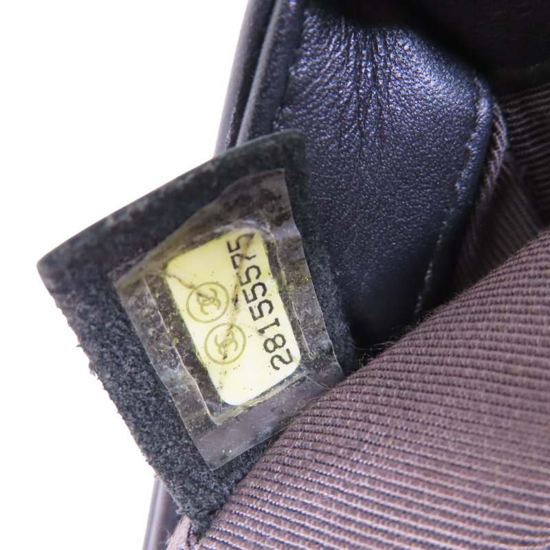 CHANEL 牛皮皮革Boy Chanel 25金扣鏈帶肩背袋-6